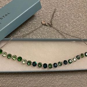 Glimmer Necklace, Green
